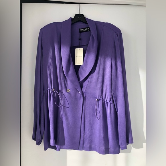 Flowy Double Breasted Blazer - Picture 4 of 6